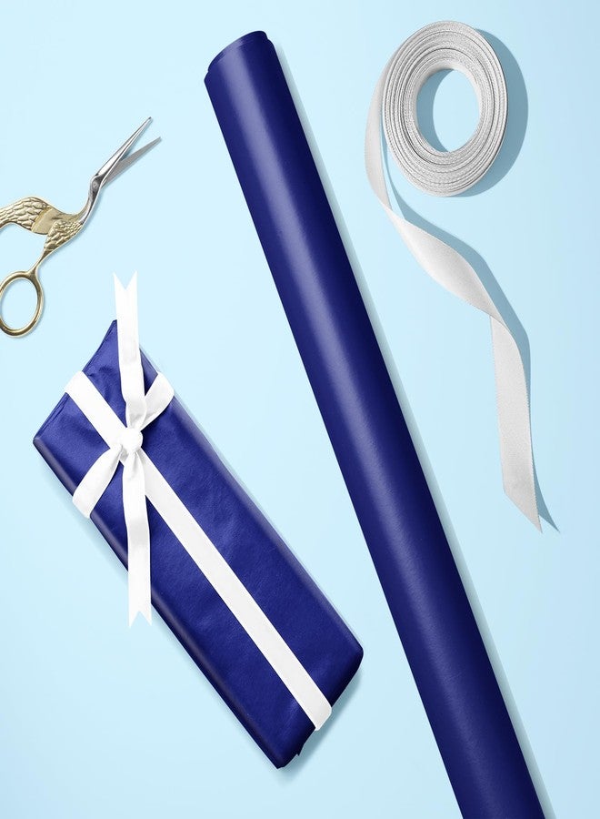 WRAPAHOLIC Royal Blue Pearl Glossy Gift Wrapping Paper,Solid Color Matte Wrapping Paper - Perfect for Birthday,Baby Shower,Christmas,Wedding,Valentine's Day,Party - 17in x 32.8ft Roll, 46 Sq. Ft - Image 4